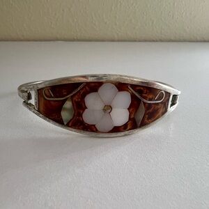 Vintage Alpaca Mexico Sterling Cuff Bracelet